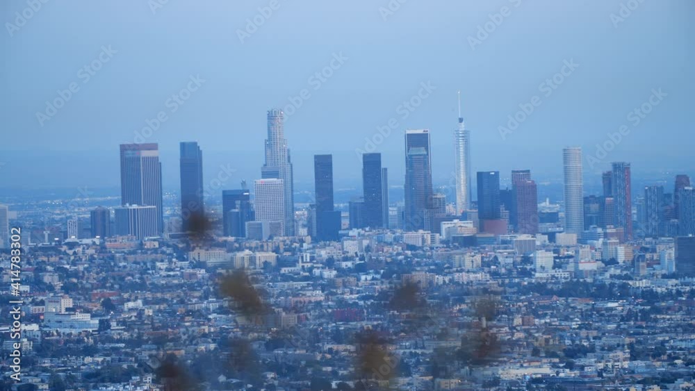 Runyon Canyon Park, Los Angeles, Night, Downtown