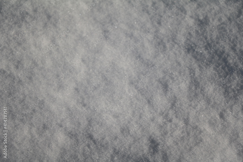 Closed snow cover in winter, Germany Closed snow cover in winter, Germany