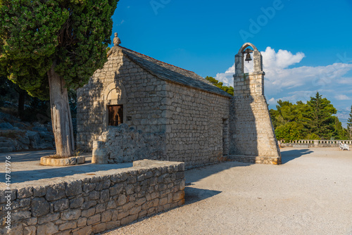 The church of St. Nicholas at Marjan hill in Split , Croatia photo