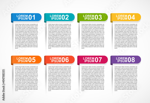 Business options infographic, timeline, design template for business presentations or information banner.