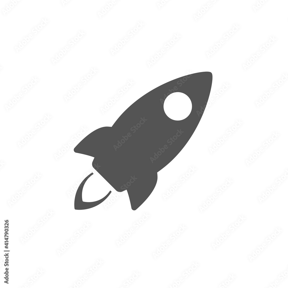 Simple Line Icon rocket, start up business sign. Vector Illustration EPS10 Simple Line Icon rocket, start up business sign. Vector Illustration EPS10