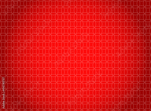 red pattern in Japanese or Chainese background. Vector illustration
