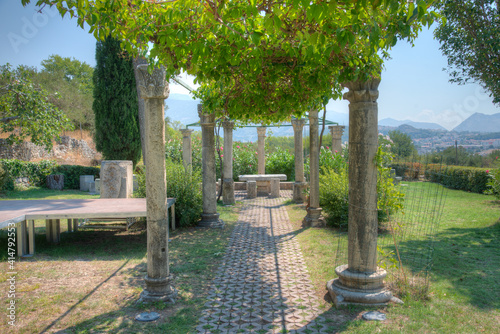 Tusculum of Roman ruins of ancient Salona near Split, Croatia photo