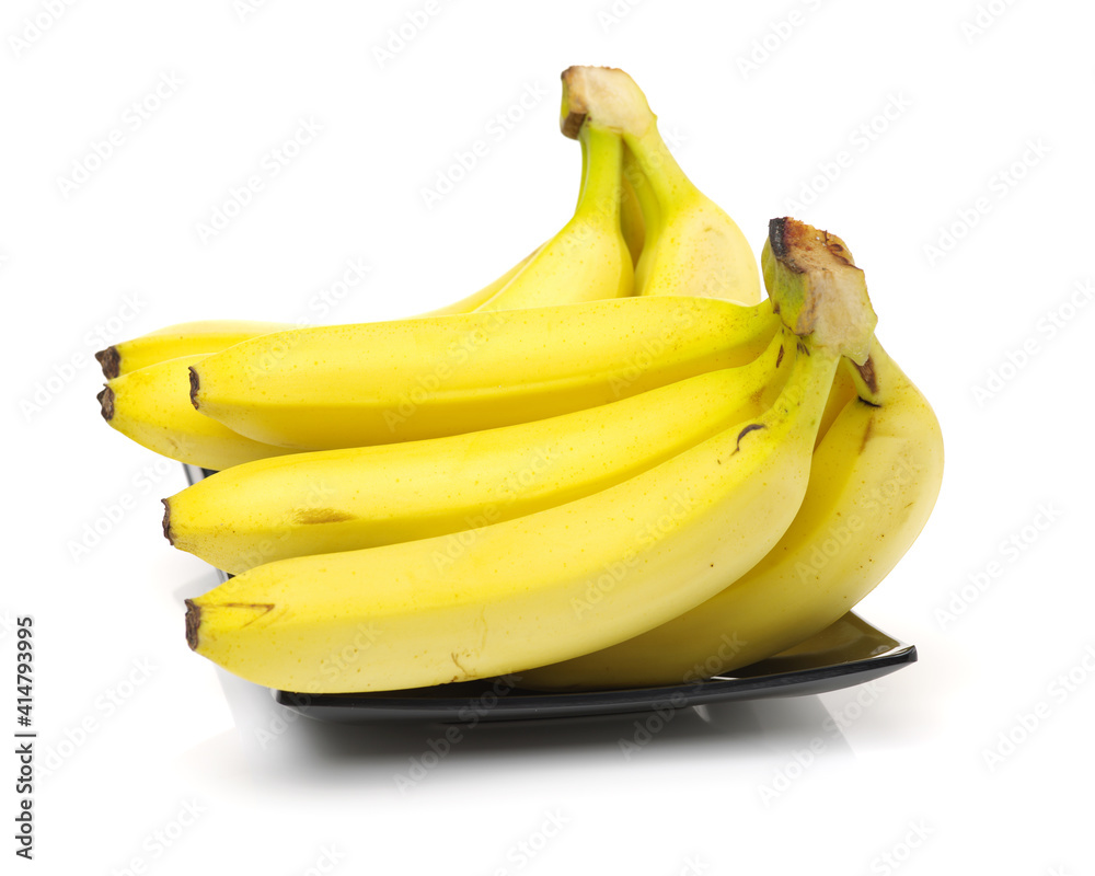 bananas isolated on white