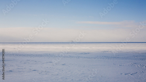 landscape with snow