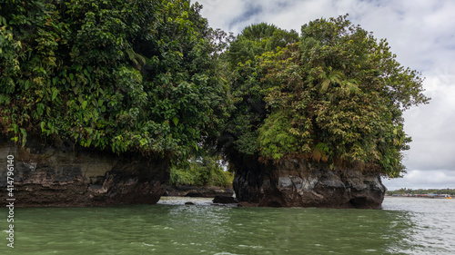 Image of the beaches and the Pacific Ocean in Bahía Málaga, Buenaventura, Valle del Cauca, Colombia. 