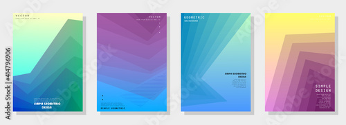 Modern abstract covers set. Futuristic design. Eps10 vector.