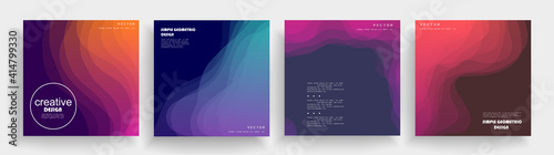 Marble texture cover background for banner, poster or magazine design. Abstract marbling creative background with liquid watercolor color splash backdrop. Vector illustration template