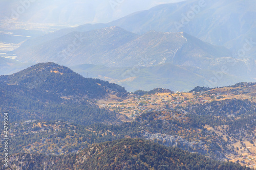 View of remote village in Taurus mountains, Turkey
