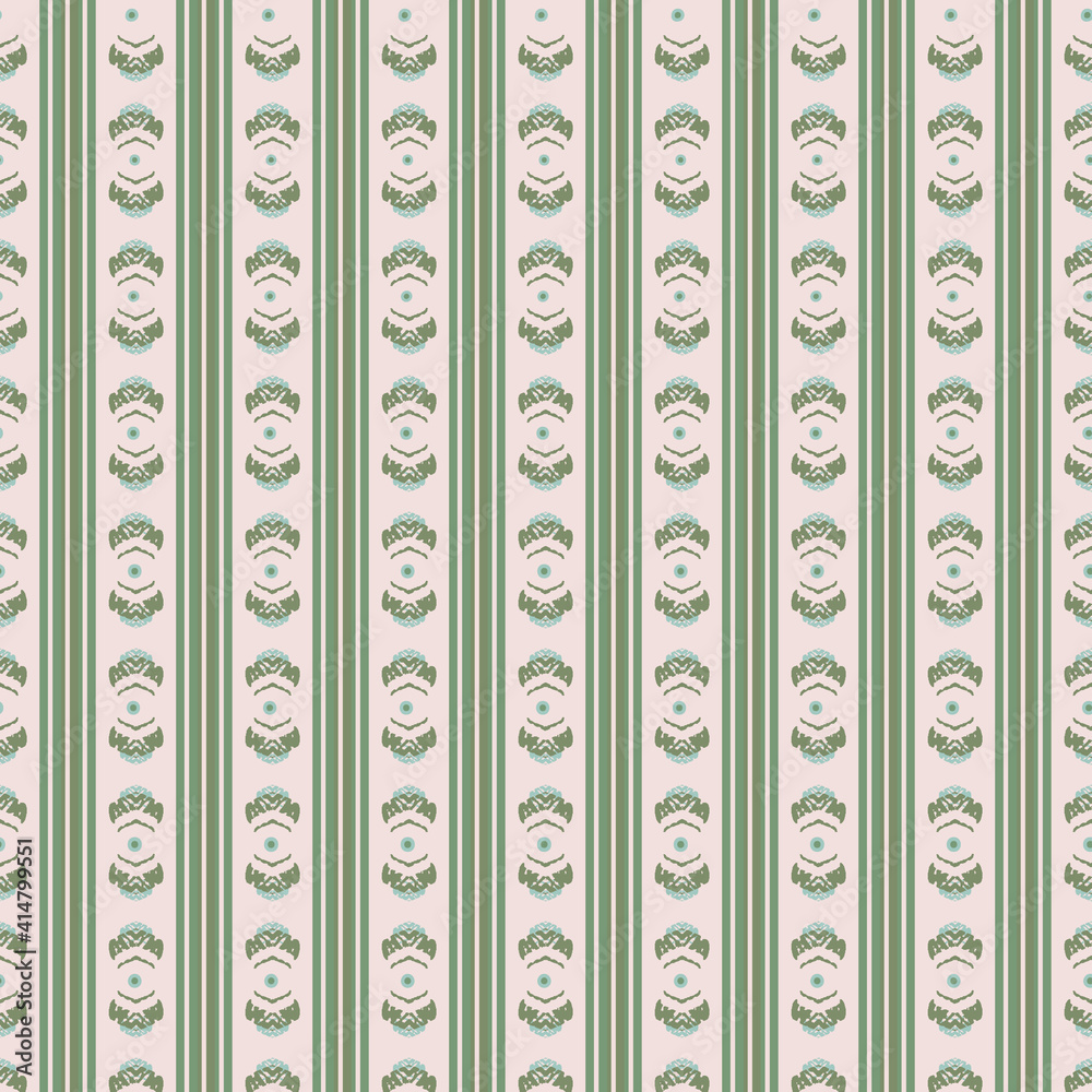 Vertical striped seamless vector pattern in muted green. Surface print design for fabrics, stationery, scrapbook paper, gift wrap, textiles, backgrounds, home decor, and packaging. Vertical striped seamless vector pattern in muted green. Surface print design for fabrics, stationery, scrapbook paper, gift wrap, textiles, backgrounds, home decor, and packaging.