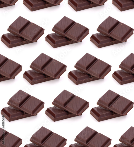 Chocolate bars stack . Seamless food pattern.