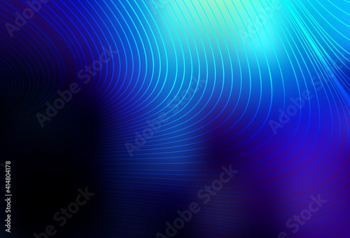 Dark BLUE vector background with lines.