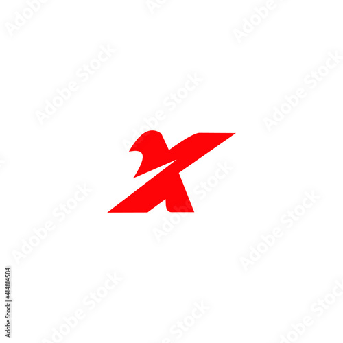 logo k icon templet bird vector 