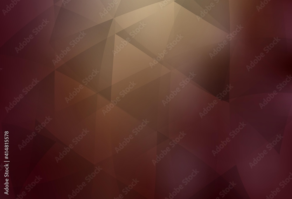 Light Red, Yellow vector abstract mosaic backdrop.