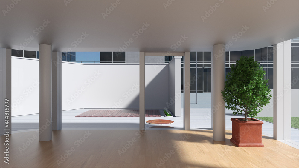 テレビ会議 背景用 Cg 居間 オフィス 外観 都市 高層ビル Cityscape Video Conferencing Background For Using In Video Conference And As A Zoom Background Stock Illustration Adobe Stock