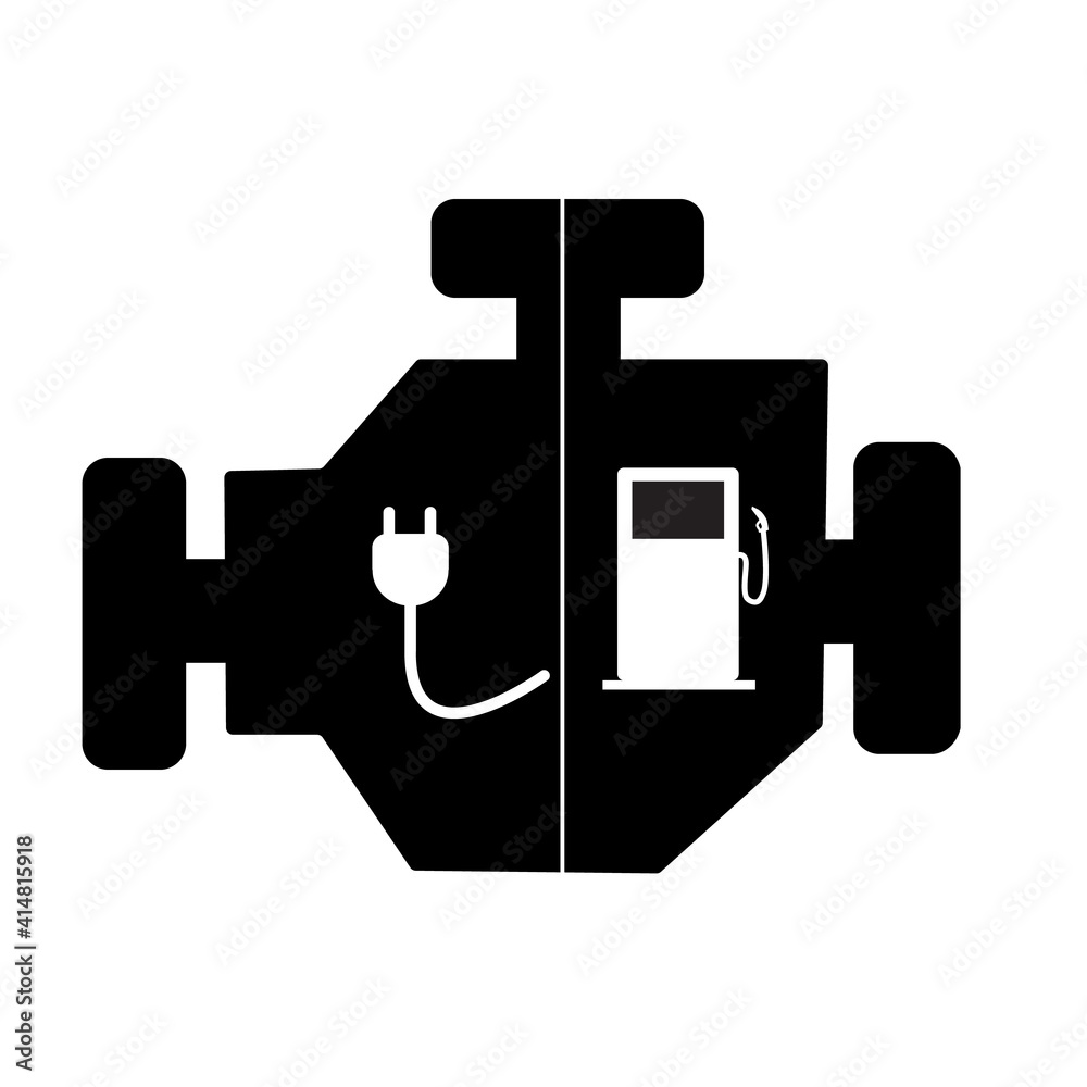 plug-in-hybrid-electric-vehicle-phev-engine-icon-on-white-background