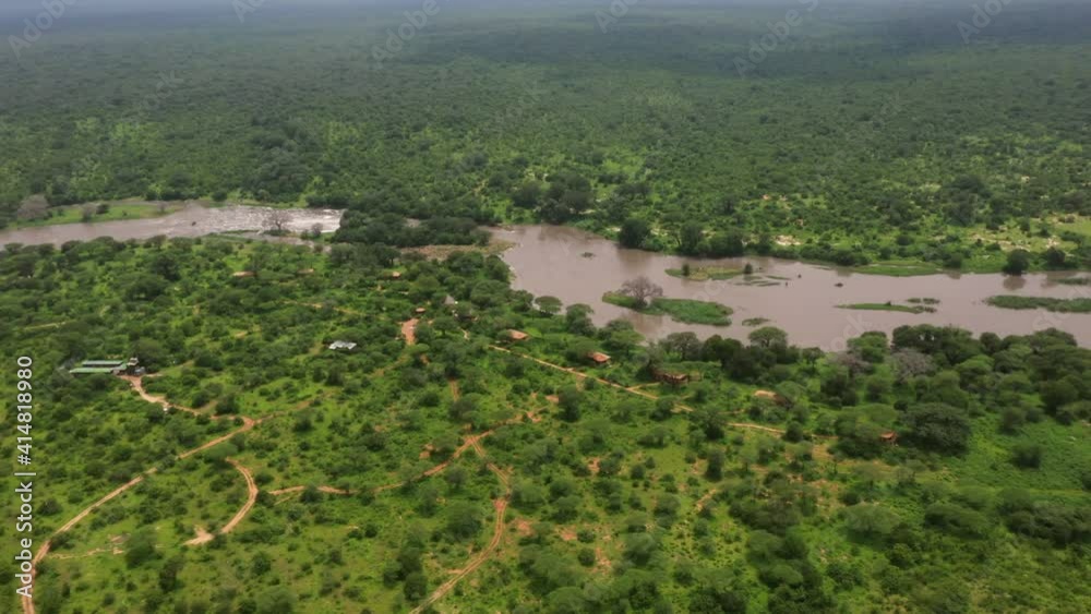 Beautiful landscapes of Ruaha National Park in Tanzania