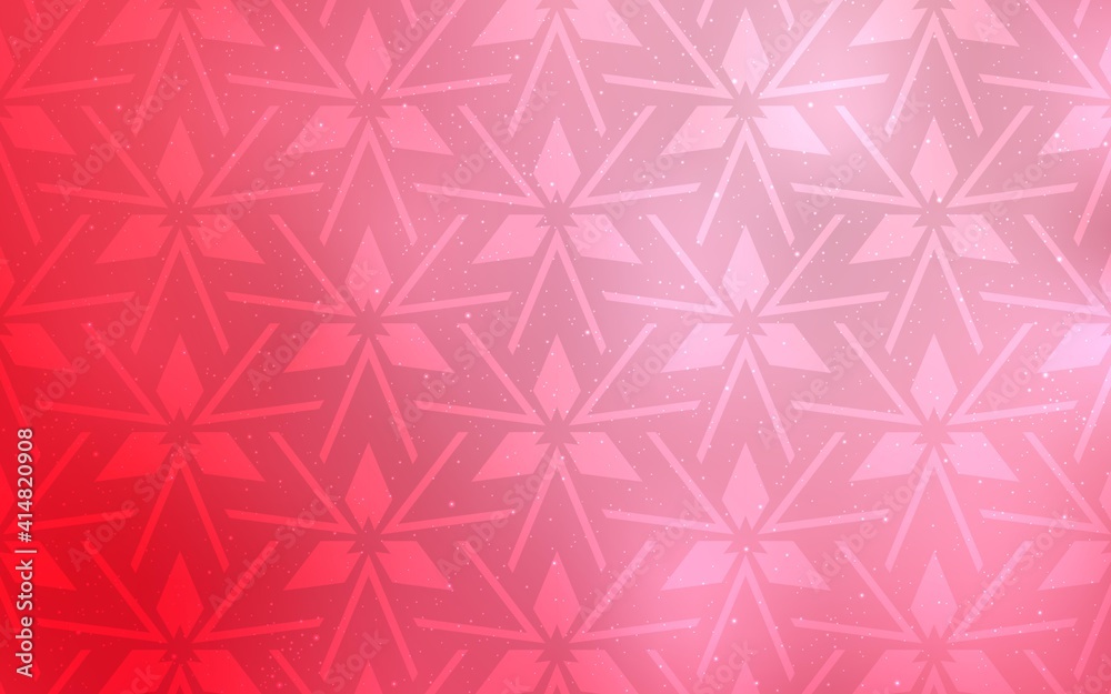 Light Red vector texture with triangular style. Light Red vector texture with triangular style.