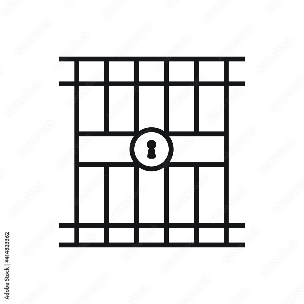 Prison icon design. vector illustration Prison icon design. vector illustration