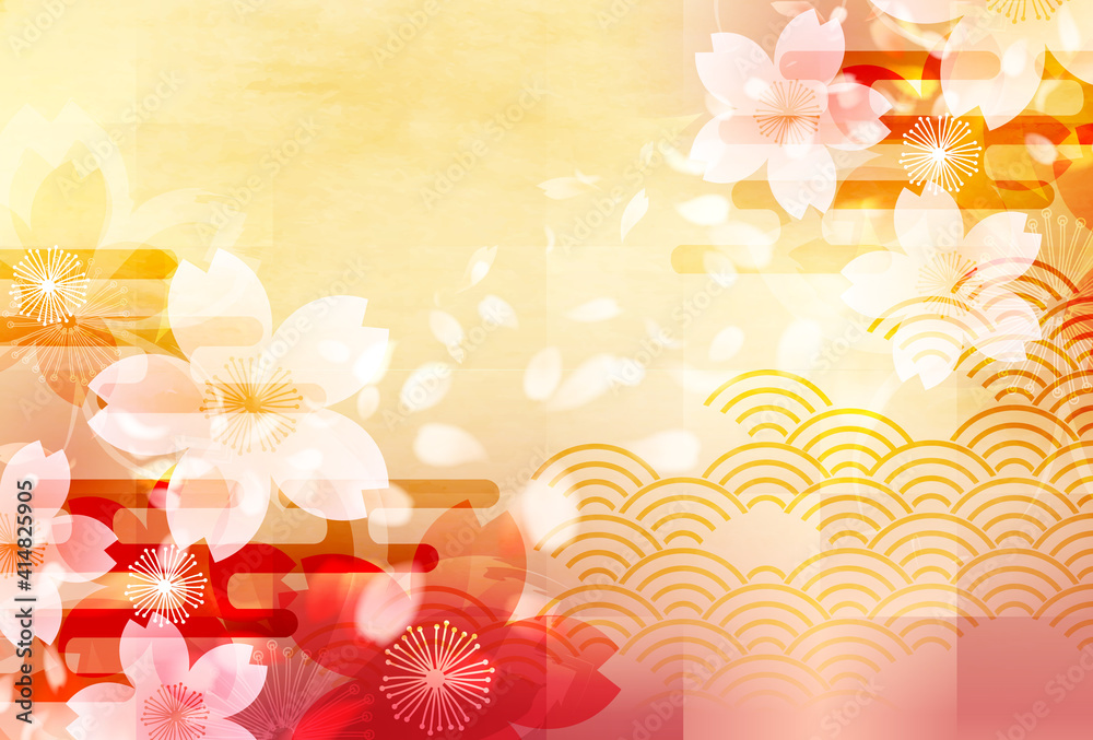 Obraz premium 桜 春 花 背景