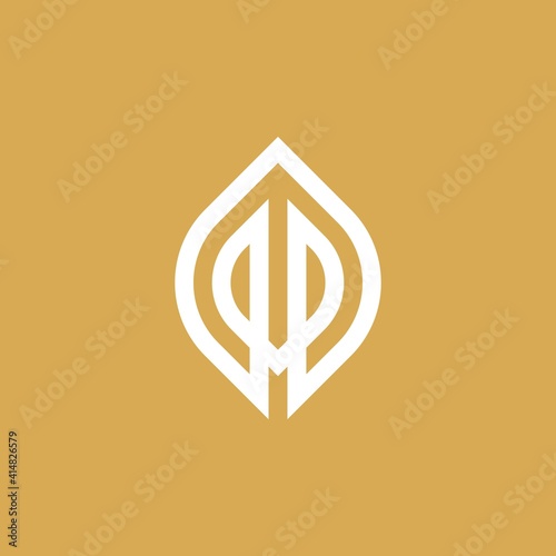 PP leaf nature logo vector template