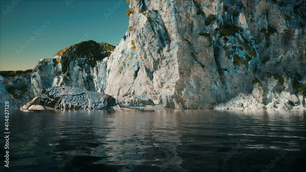 fjord mountains with rocks in Norway