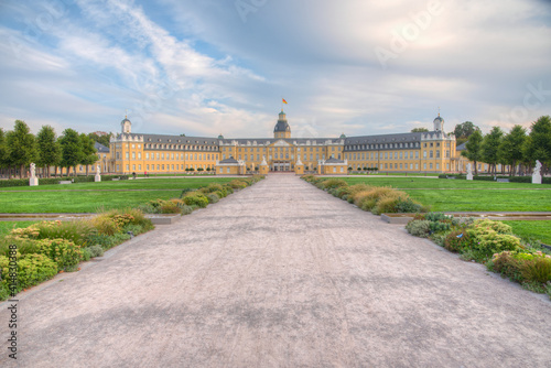 Karlsruhe palace during a sunny day in Germany photo