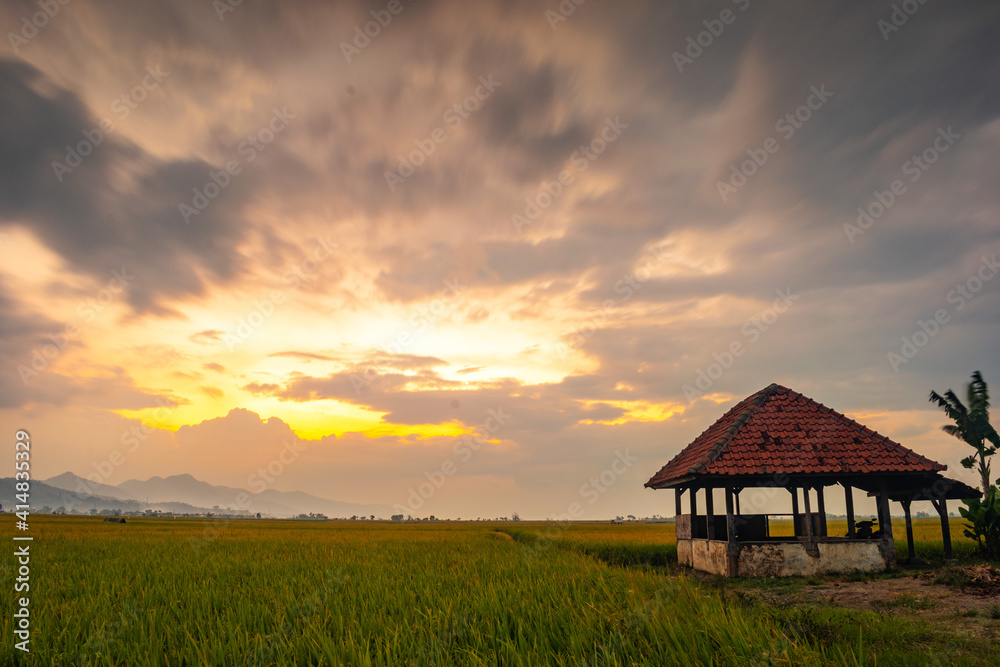 sunset in the countryside sunset in the countryside