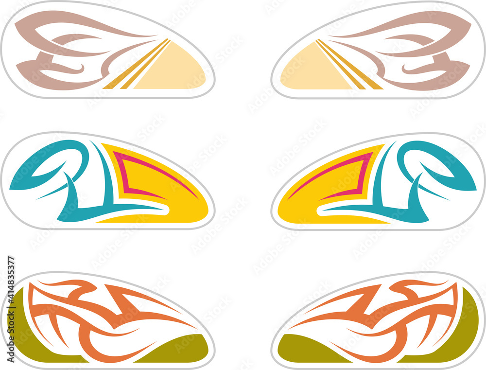 Obraz premium Tribal Bike Decal