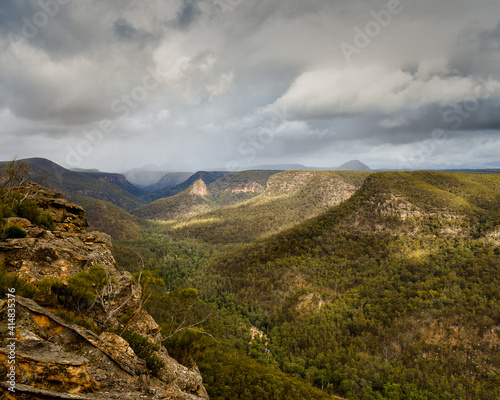 Rain clouds over the Nattai River