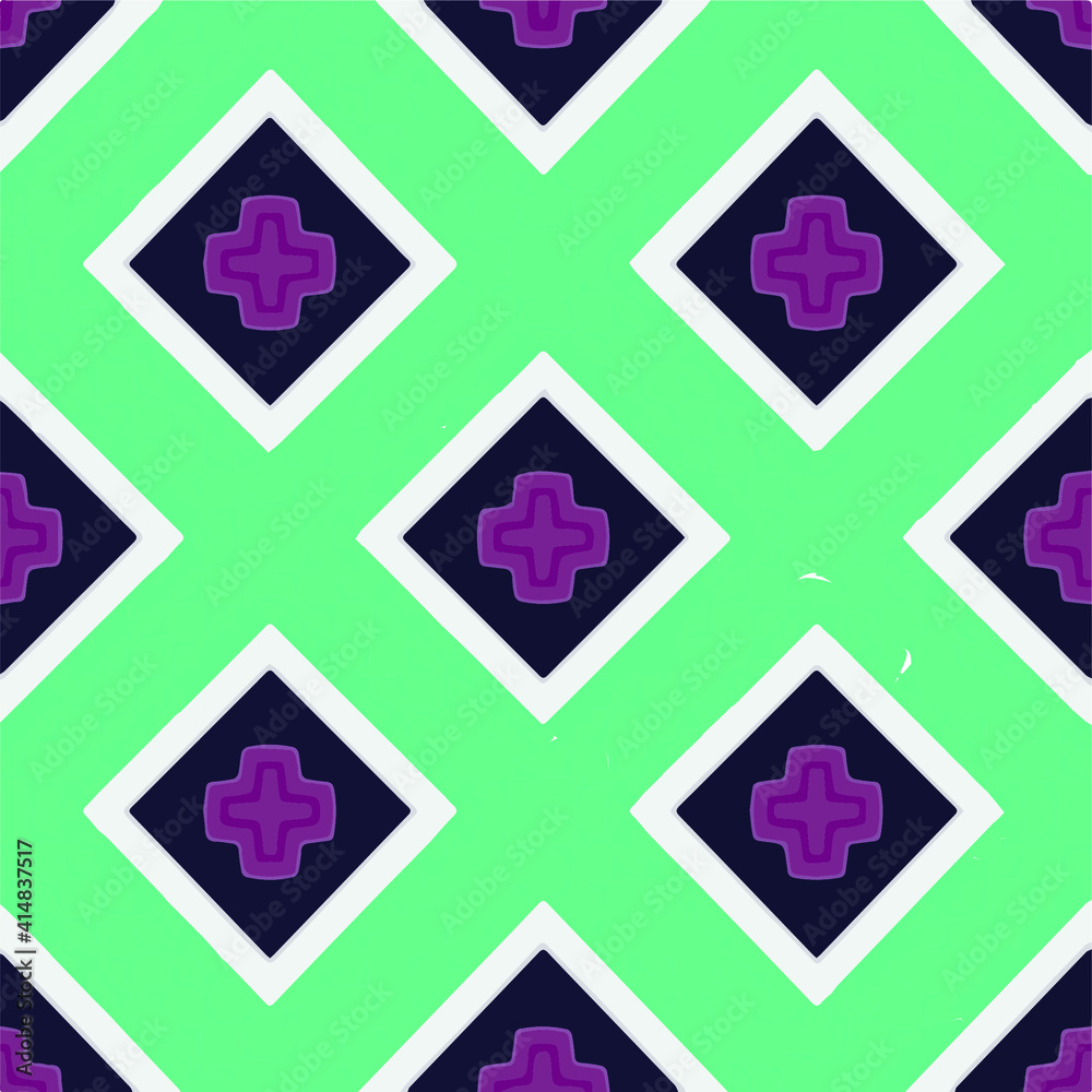 Seamless pattern with multicolored shapes. Seamless pattern with multicolored shapes.