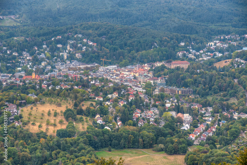 Panorama of Baden Baden in Germany photo
