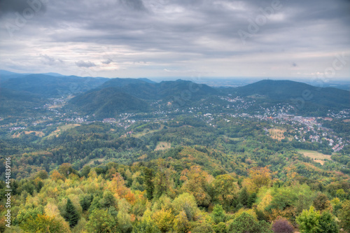 Panorama of Baden Baden in Germany photo