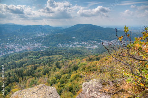 Panorama of Baden Baden in Germany photo