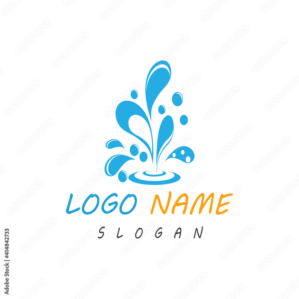water splash icon vector illustration design template water splash icon vector illustration design template