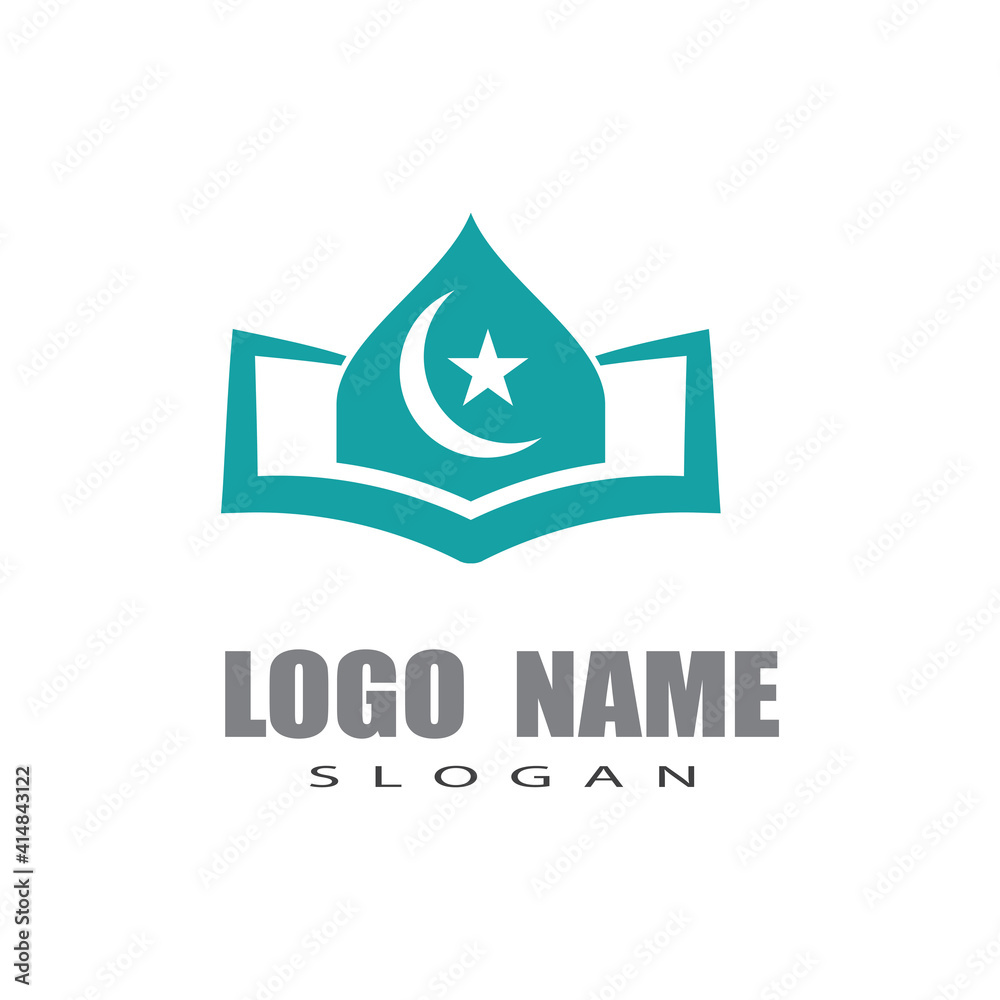 Mosque Logo Template vector symbol illustration design Mosque Logo Template vector symbol illustration design