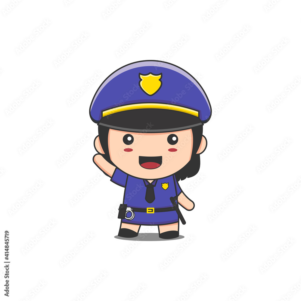 cute police woman