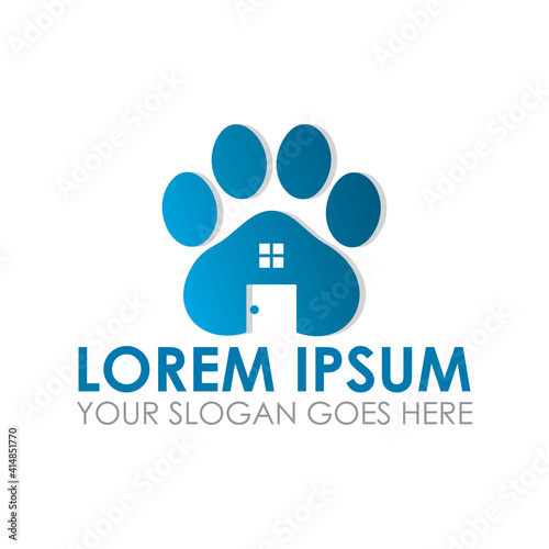 pet house vector , veterinarian logo