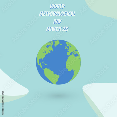 World Meteorological Day Vector Illustration, Simple design, suitable for any Poster, Background. eps 10