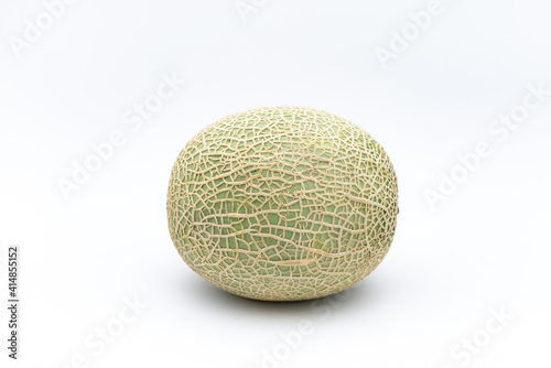 A mesh melon on a white background