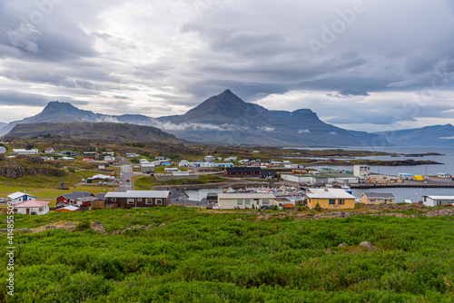 View of Djupivogur village on Iceland photo