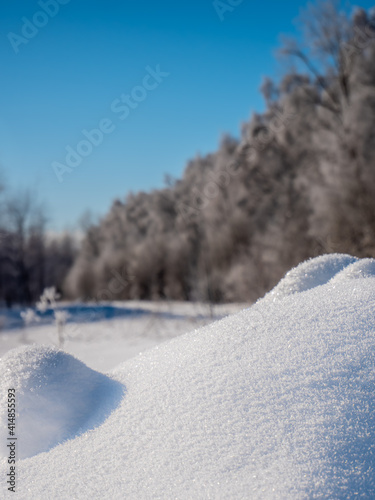 landscape with snow