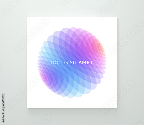 Cover design template. Abstract geometric design. Vector illustration made of various overlapping elements. Applicable for banners, placards, posters, flyers.