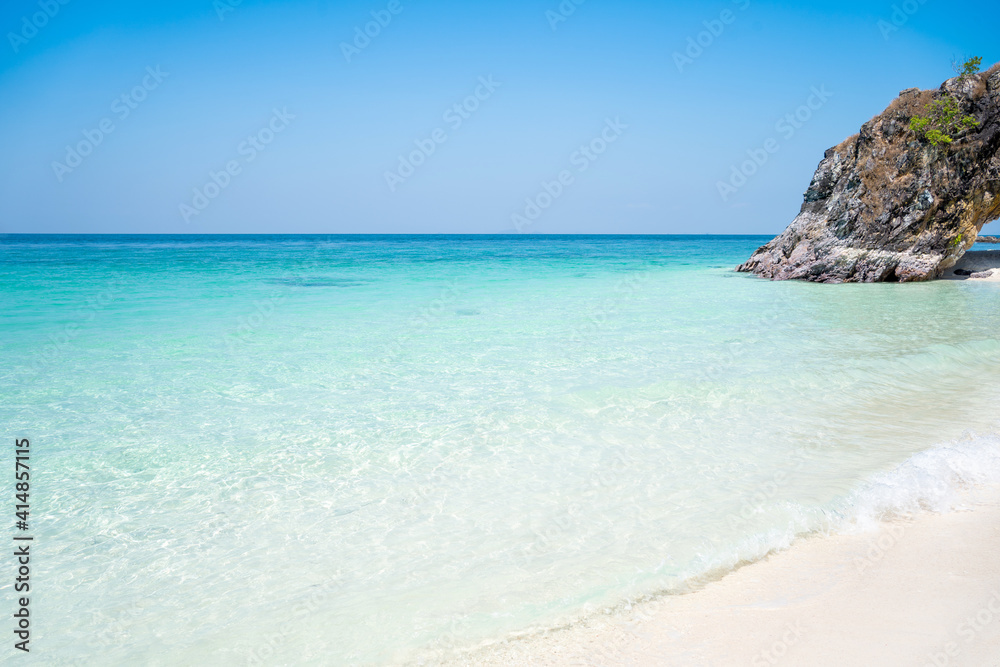 Blue sea, beautiful white beaches, Khai Island located at Koh Tarutao, La-ngu District, Satun Province, south of Tarutao National Park Blue sea, beautiful white beaches, Khai Island located at Koh Tarutao, La-ngu District, Satun Province, south of Tarutao National Park