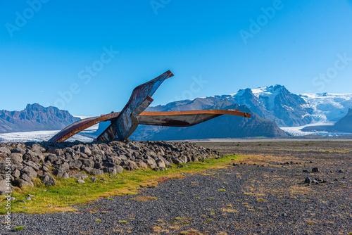 Skeidara Bridge Monument on Iceland photo