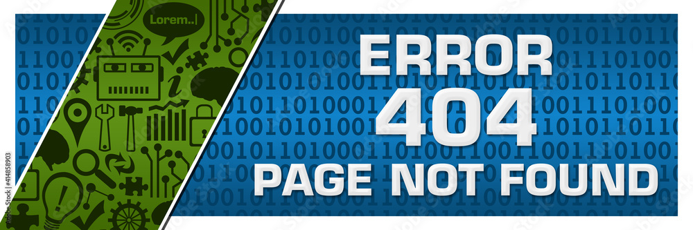 Error 404 Page Not Found Green Blue Artificial Intelligence Technology Left Side Error 404 Page Not Found Green Blue Artificial Intelligence Technology Left Side