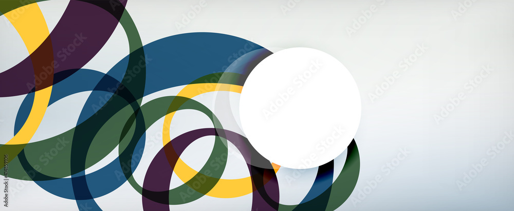 Ring geometric shapes, o letter repetition wallpaper. Abstract background for business or technology presentations, internet posters or web brochure covers Ring geometric shapes, o letter repetition wallpaper. Abstract background for business or technology presentations, internet posters or web brochure covers