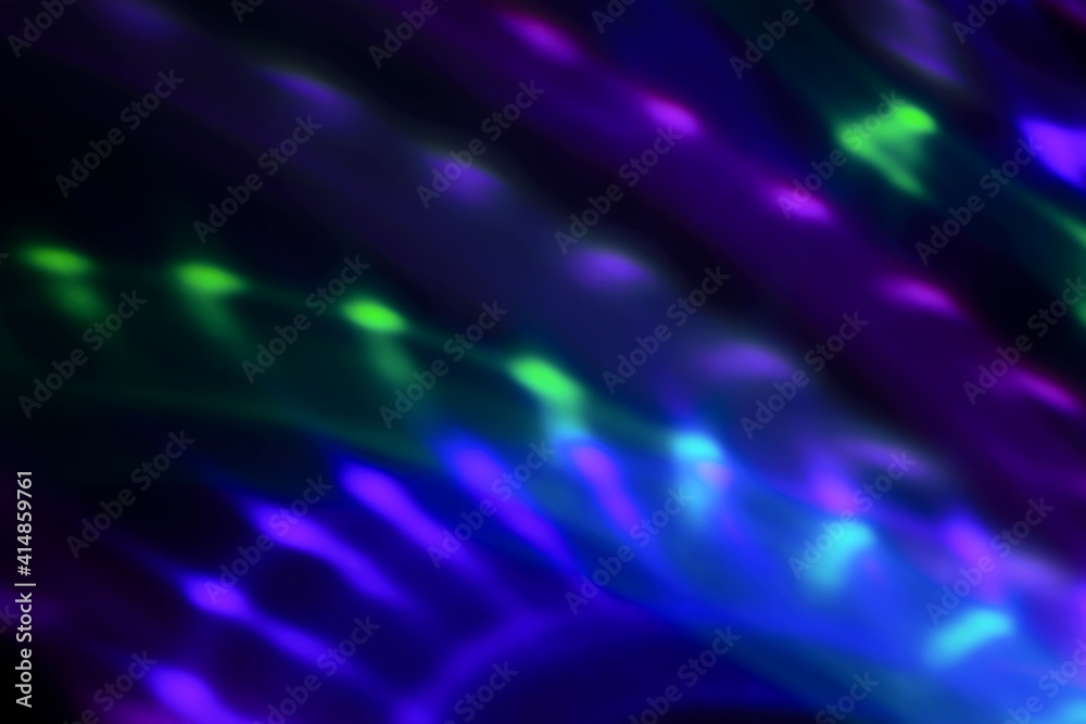 Blur colorful neon light leaks on black background. Defocused illuminated abstract futuristic texture for using over photos as overlay or screen filter Blur colorful neon light leaks on black background. Defocused illuminated abstract futuristic texture for using over photos as overlay or screen filter
