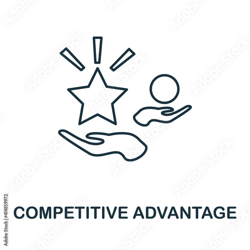 Competitive Advantage icon. Simple element from management collection. Creative Competitive Advantage icon for web design, templates, infographics and more