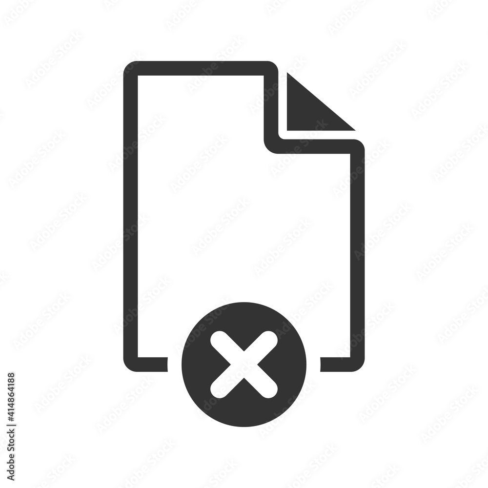 Delete document file icon Delete document file icon